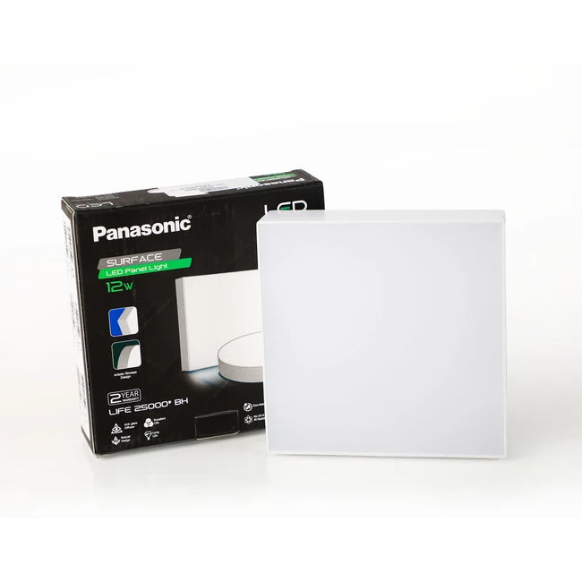 Panasonic Rimless Surface Square LED Panel Light | 12W | 6500K Colour Consumption