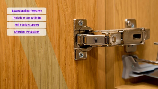 Hafele Thick Door 18-40mm Soft Close Hinge Full Overlay