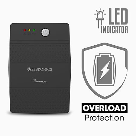 ZEBRONICS U735 600VA/360W Microcontroller Based UPS for Office Computers