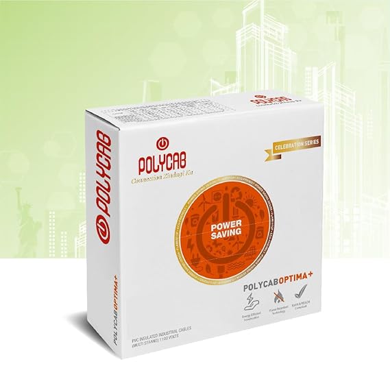Polycab OPTIMA+ 1sqmm 90M coil | Flame Retardant | Lead free | 99.97% high purity copper
