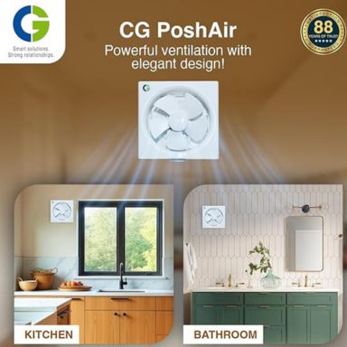 CG PoshAir Exhaust Fan | 300 mm | Rustproof Body