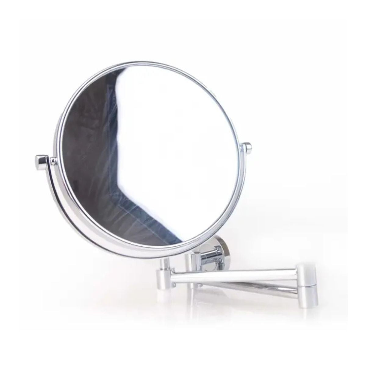 Jaquar Magnifying Mirror | Plain Round Pivotal Mirror With Adjustable Angle