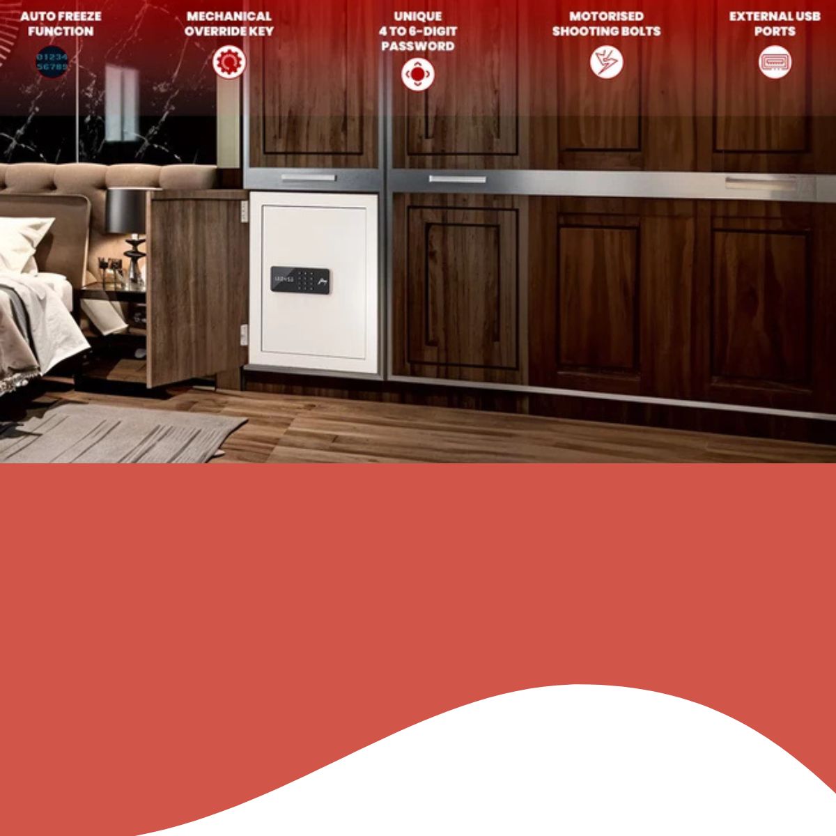 Godrej NX Pro Key Lock (40 Ltr) Ivory Home Locker | 10X Stronger Than Wooden Cupboard