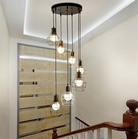 LED Chandeliers, Industrial Multi Light Pendant Light