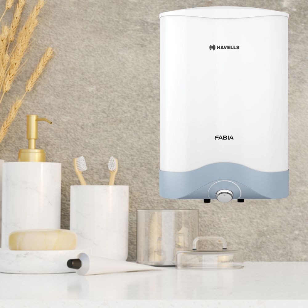 HAVELLS fabia 15 L Storage Water Geyser ( Blue, White)
