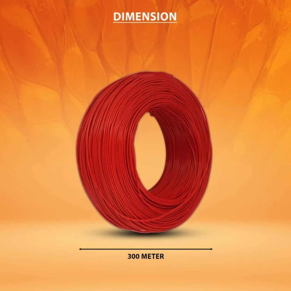 Polycab FRLS 2.5 Sq mm 300 meter Wire | Red | 1100V Rating