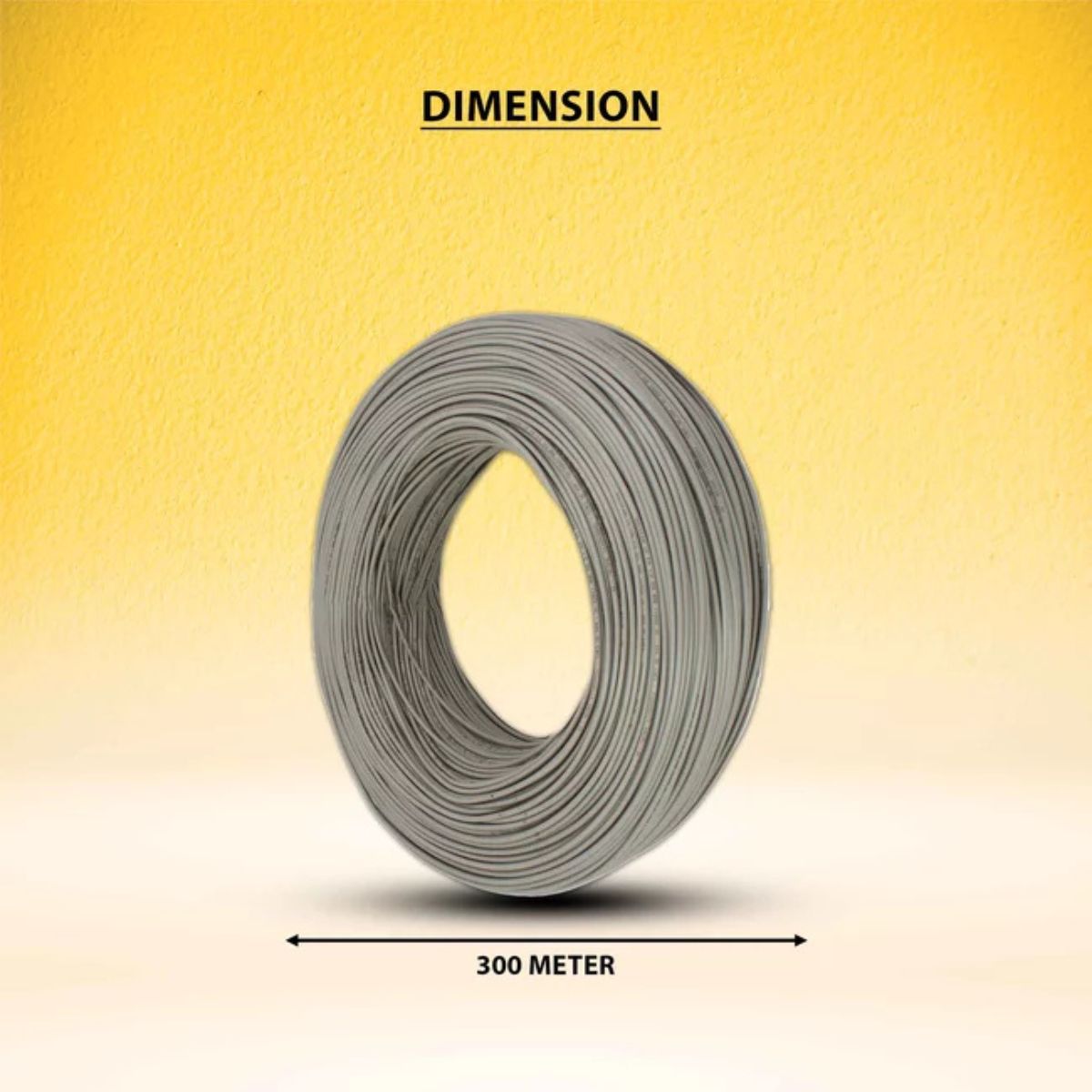 Polycab FRLS 1.5 Sq mm 300 meter Wire | Grey | 1100V Rating | 1 Core Flexible Wire