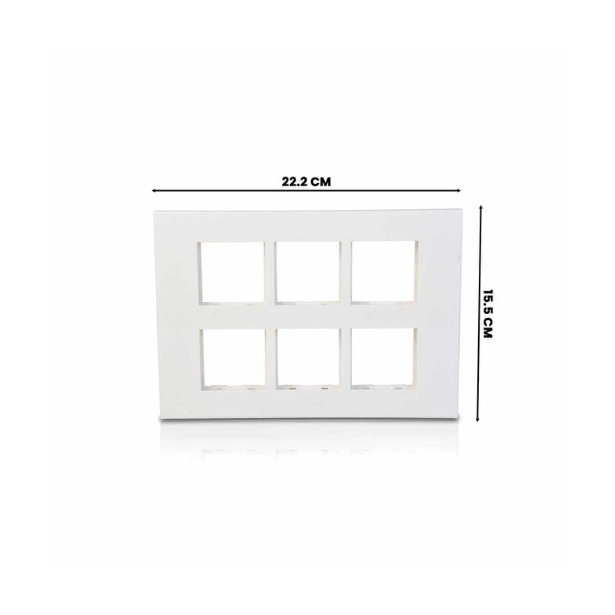 Anchor Penta Module 12 Module Horizontal Plate | White, Spacious Layout