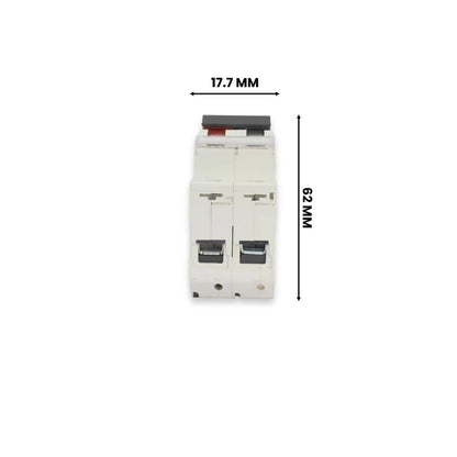 Havells Stadx 63A SPN C Type 240V MCB | Double Pole Circuit Breaker | Rated 240V