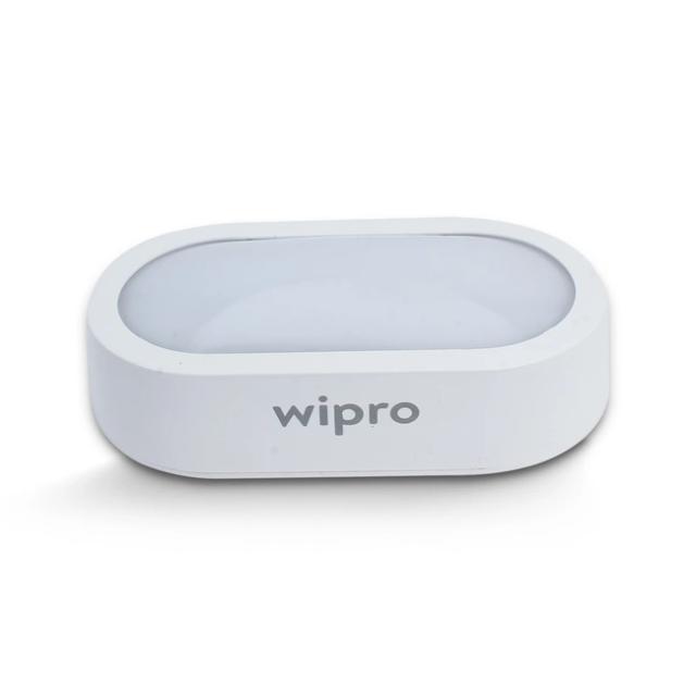 Wipro Garnet 10W Bulkhead Light | Wall Mounted Fixture | 2700K Warm White Light