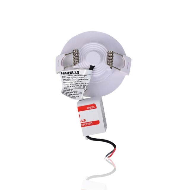 Havells LED Trim Junction Box , 6500K Cool Day Light , Easy Installation | Downlighting
