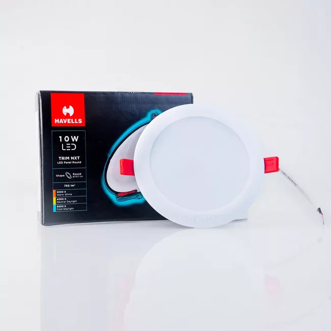 Havells LED Trim Nxt Panel 10W Round Cool Day Light | 6500K Colour Tempreture