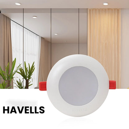 Havells LED Trim Nxt 5W Round Panel Light | Recessed Mount | 220-240V