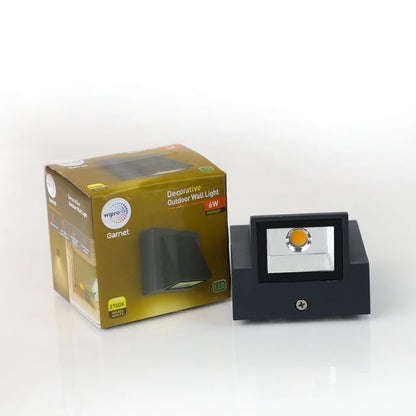 Wipro Garnet 6W 2700K Wall LED | 2.5 kV Surge Proctection | Square Shape Design