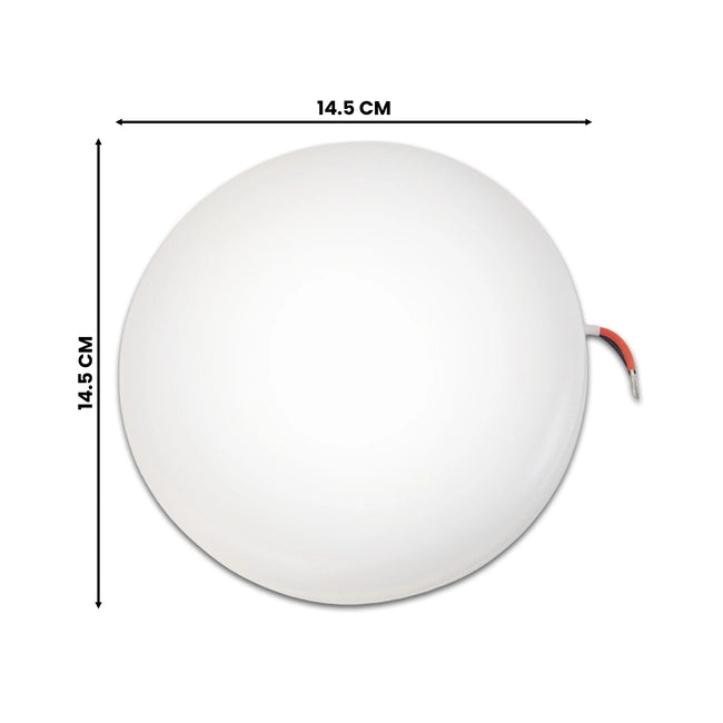 Philips Full Glow 12W Rimless Surface Wall Hung LED Light | Natural White Effect | 15,000-Hour Lifespan
