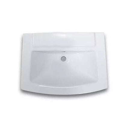 Cera Concord Wash Basin With Half Pedestal | Rectangle Bowl