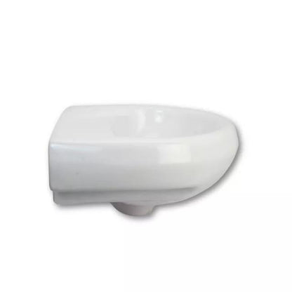 Cera Cornet Snow White Wash Basin With Half Pedestal | Height 510mm
