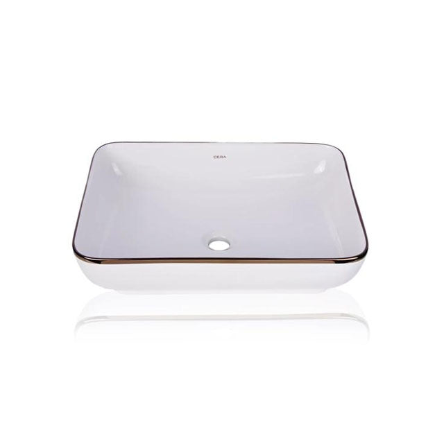 Cera Campa L Table Top Rose Gold Wash Basin | Modern And Stylish Bathroom Sink