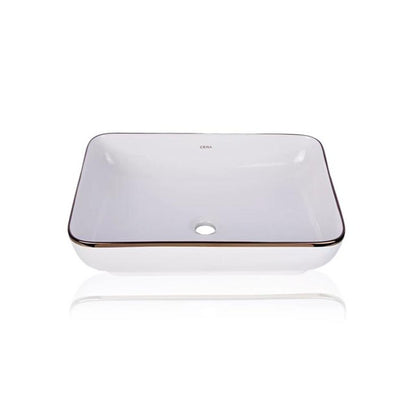 Cera Campa L Table Top Rose Gold Wash Basin | Modern And Stylish Bathroom Sink