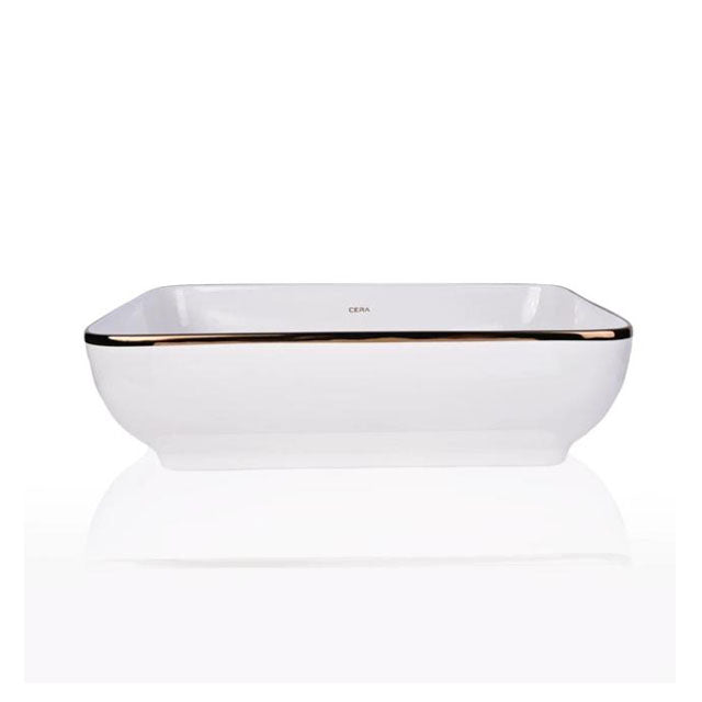 Cera Campa L Table Top Rose Gold Wash Basin | Modern And Stylish Bathroom Sink