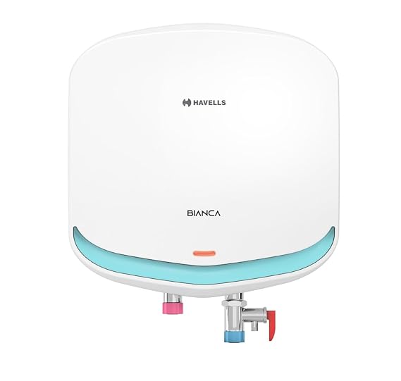 Havells Bianca Storage Water Heater , 15L , White And Blue Colour , 2000W | Whirl Flow Technology