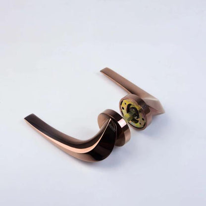 Dorset Hamilton Gold Lever Handle on Rose Plate | 60mm | Sleek Velvet Touch