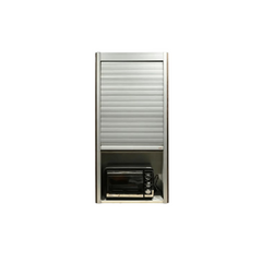 Inox Straight Rolling Shutter 600x1320mm | Aluminium Finish Shutter for Microwave Storage