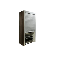 Inox Straight Rolling Shutter 600x1320mm | Aluminium Finish Shutter for Microwave Storage