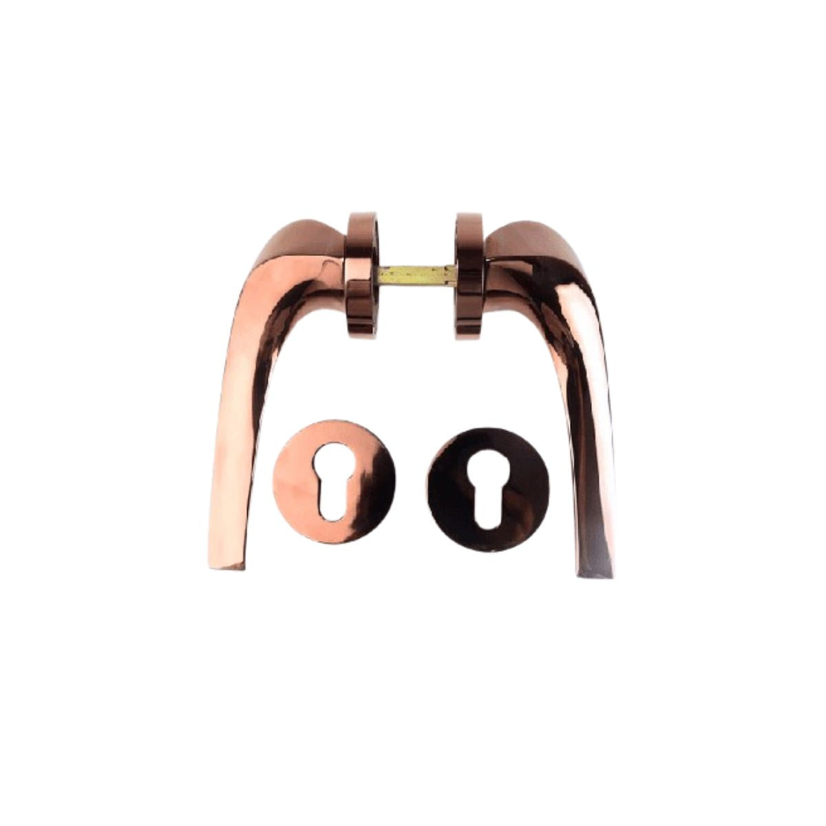 Dorset Hamilton Gold Lever Handle on Rose Plate | 60mm | Sleek Velvet Touch