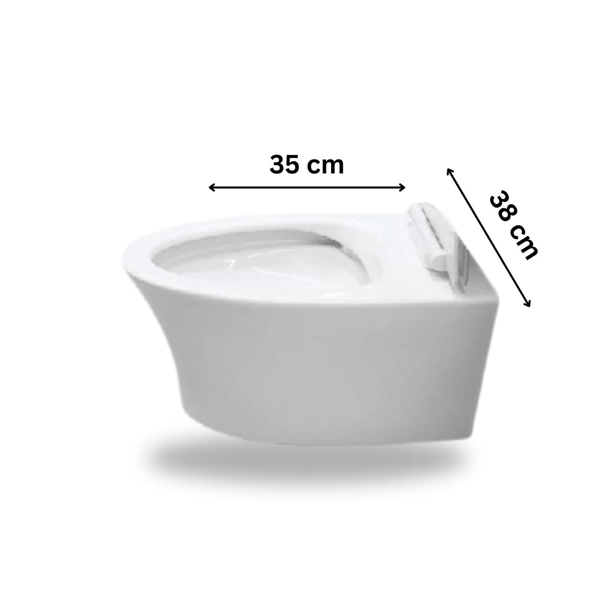 Kohler Veil Elongated Toilet Bowl With Skirted Trap Way | White Glossy Finish