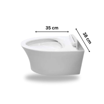 Kohler Veil Elongated Toilet Bowl With Skirted Trap Way | White Glossy Finish