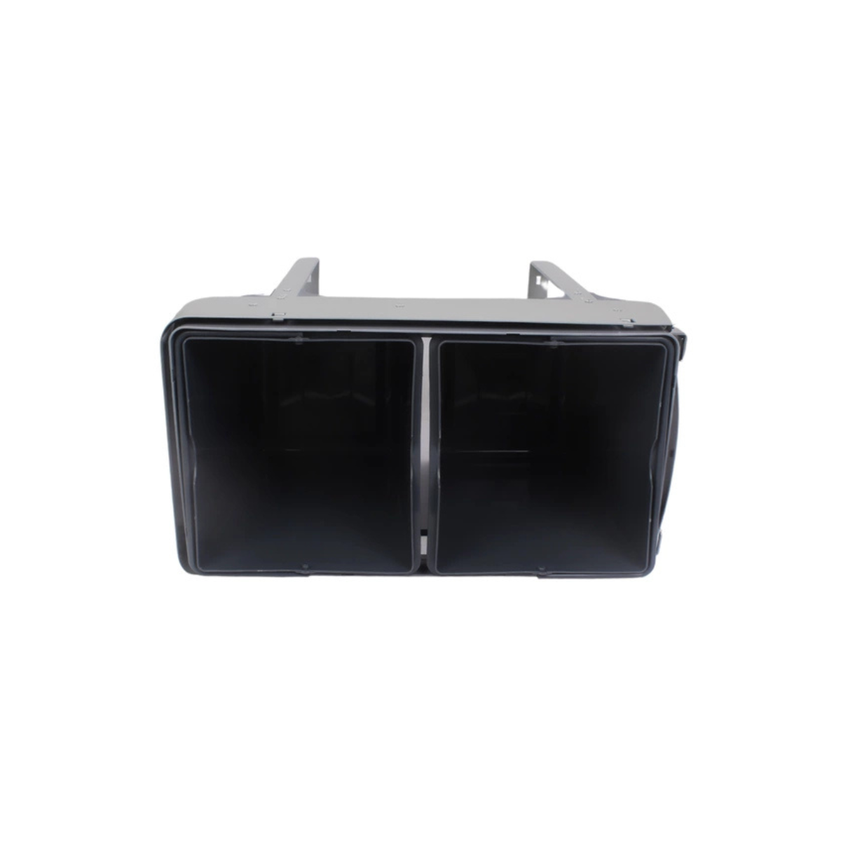 Inox Pull Out Waste Bin Plastic Double with Telescopic Sliders