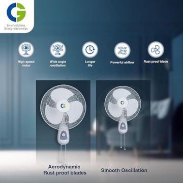 CG Vheg Wall Fan | 400mm Sweep | High-Speed 2250 RPM Motor