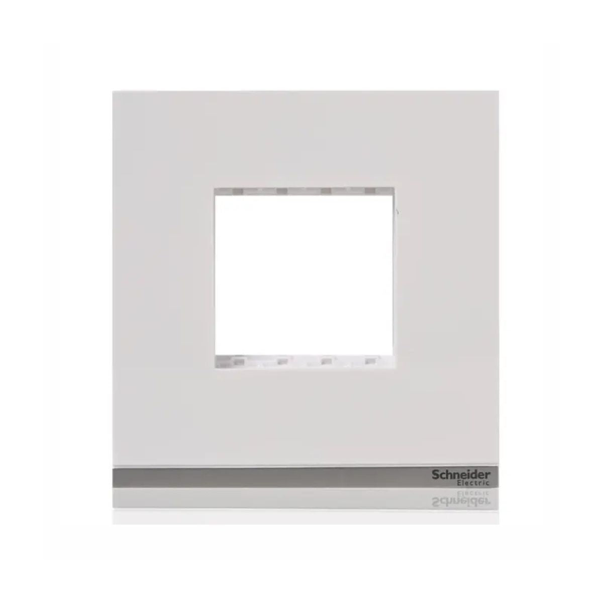 Schneider Plastic Surround Grid Plate | White Colour | 2 Module | Switch Pane