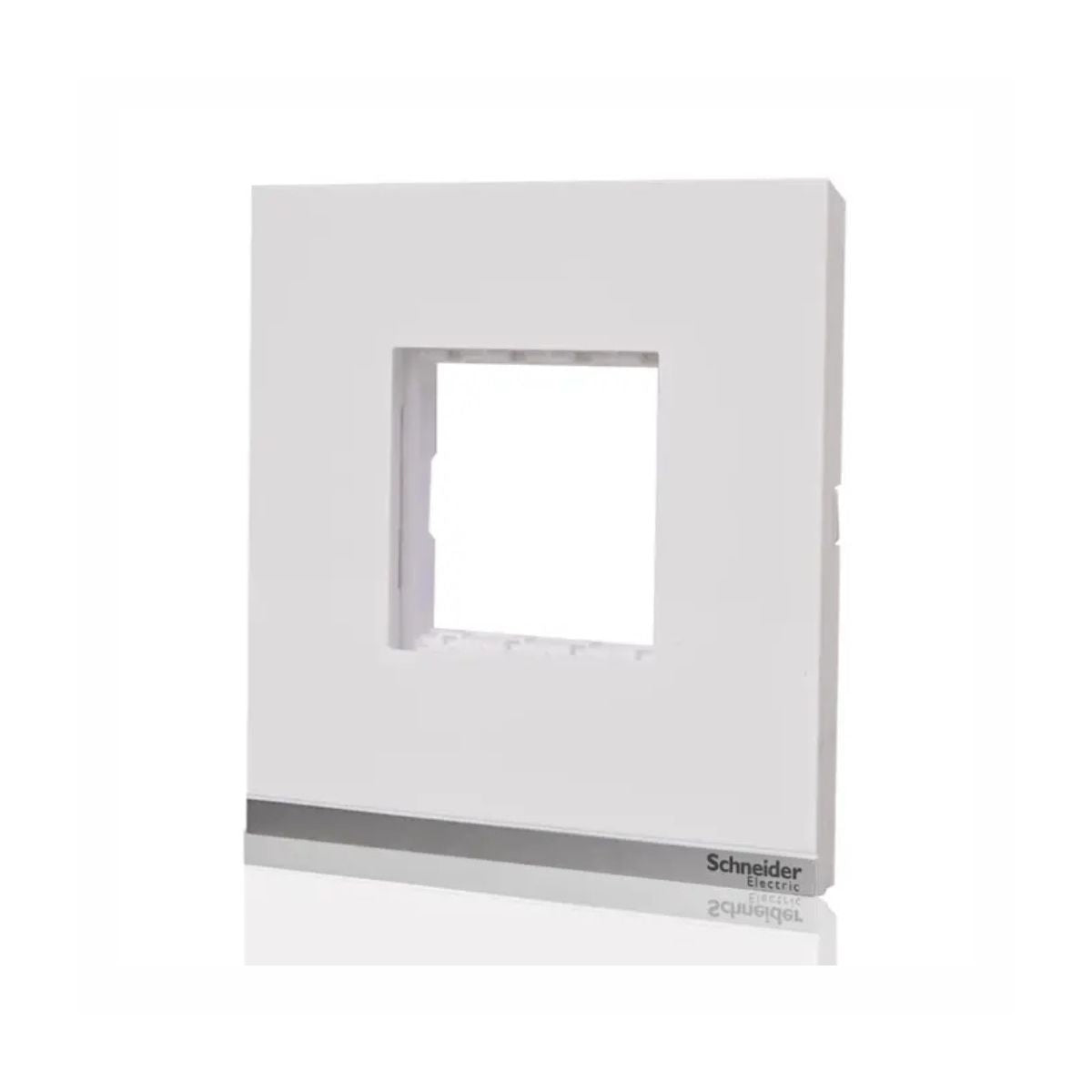 Schneider Plastic Surround Grid Plate | White Colour | 2 Module | Switch Pane