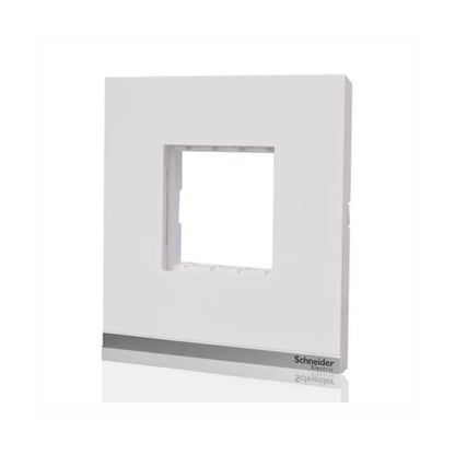 Schneider Plastic Surround Grid Plate | White Colour | 2 Module | Switch Pane