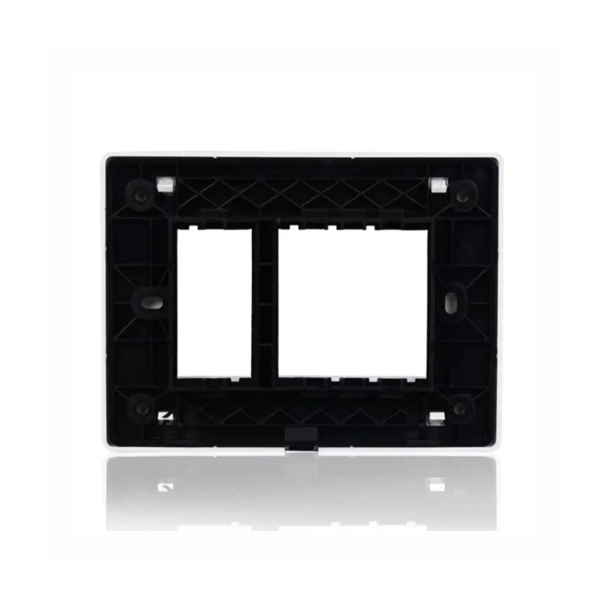Havells Fabio Front Plate | Glossy White Finish | 3 Module | Switch Panel