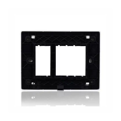 Havells Fabio Front Plate | Glossy White Finish | 3 Module | Switch Panel
