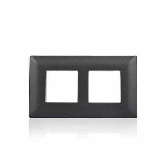 Schneider Livia 4 Module Cover Frame Plate | Pristine Grey Finish