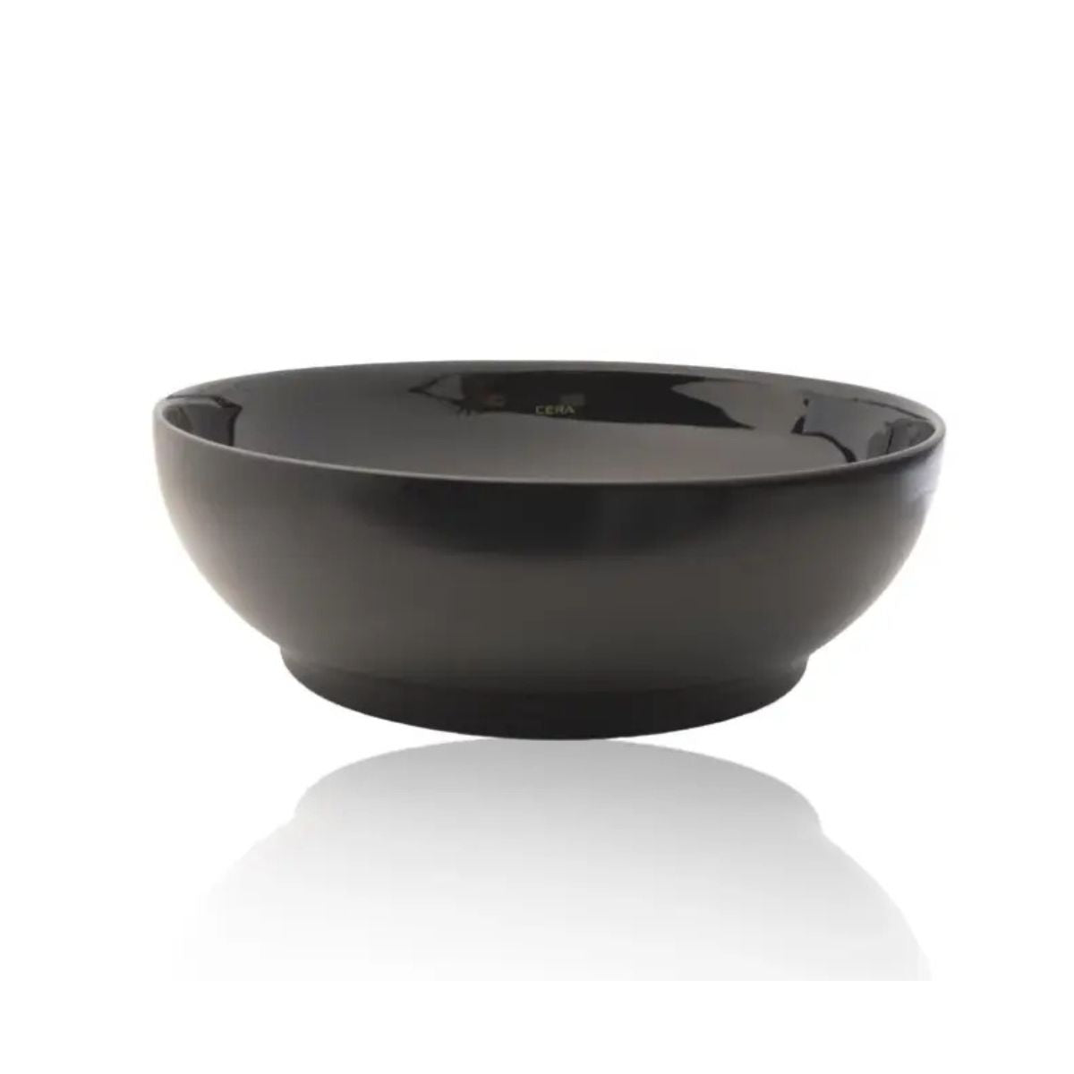 Cera Coyal Table Top Wash Basin | Matt Black Colour | Thin Rim | Large Bowl
