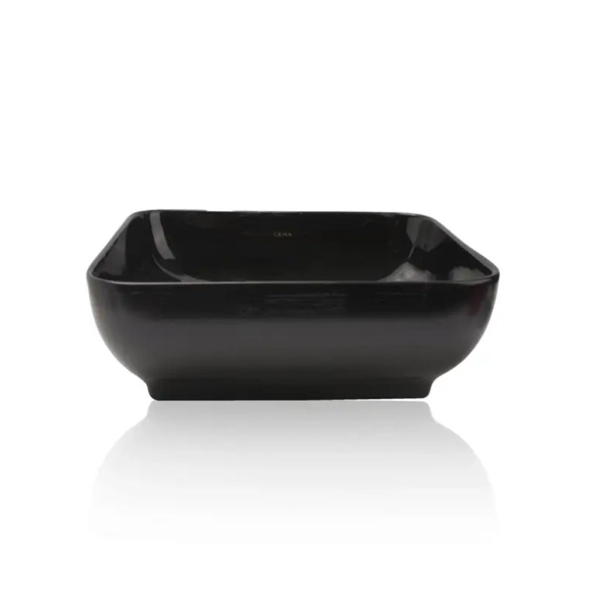 Cera Campa Table Top Wash Basin | Matt Black Finish | Thin Rim Table Top