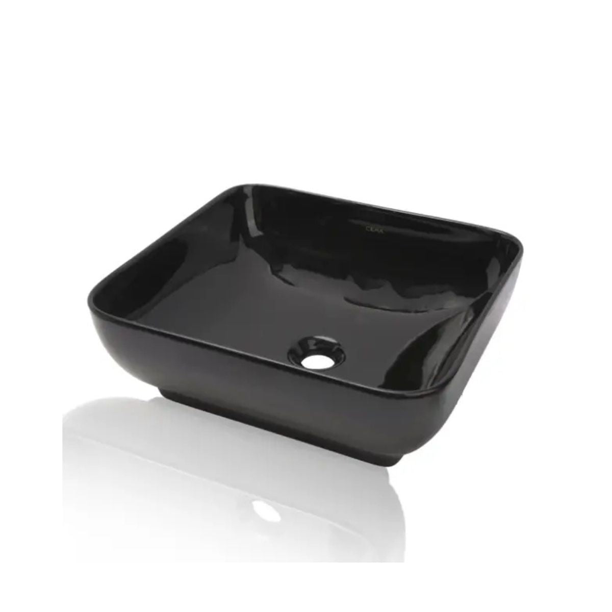 Cera Campa Table Top Wash Basin | Matt Black Finish | Thin Rim Table Top