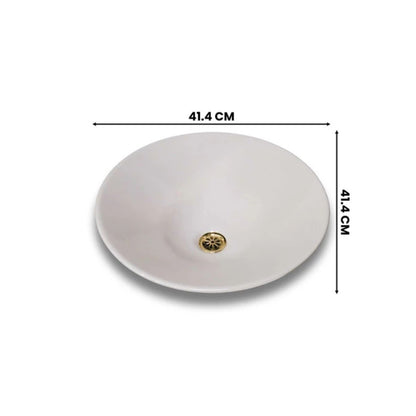 Kohler Conical Bell 413mm Round Vessel | No Overflow | Round Basin