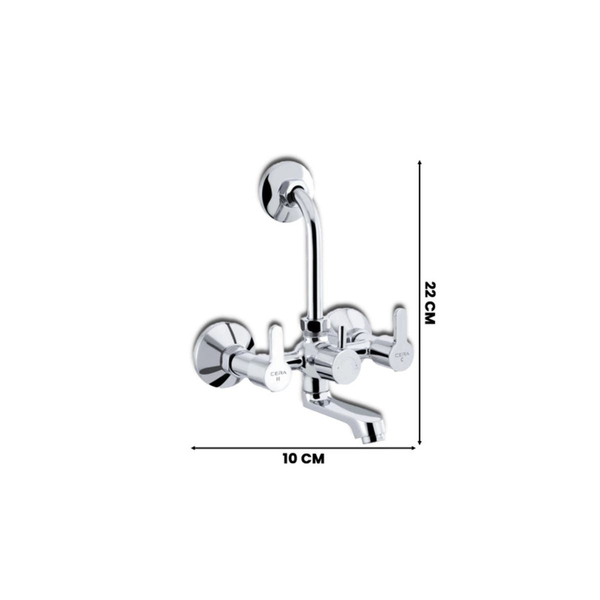 Cera Victor 3 In 1 Wall Mixer | Arrangement For Both Telephonic | Bend Pipe