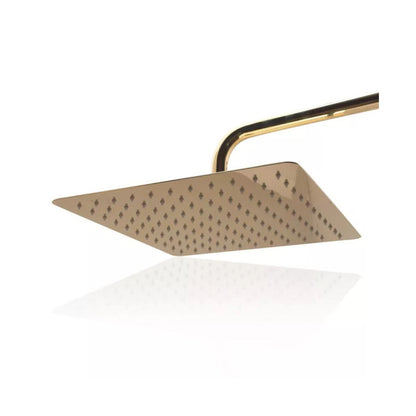 Cera Cleanse 300mm Square Shower With Arm | Elegant Glossy French Gold Finish