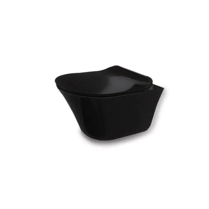 Kohler Vive Wall Hung Toilet With Seat | Black Colour | Glossy Finish