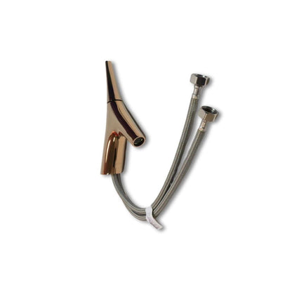 Kohler Vive Single Handle Bathroom Sink Faucet | Vibrant Rose Gold Finish