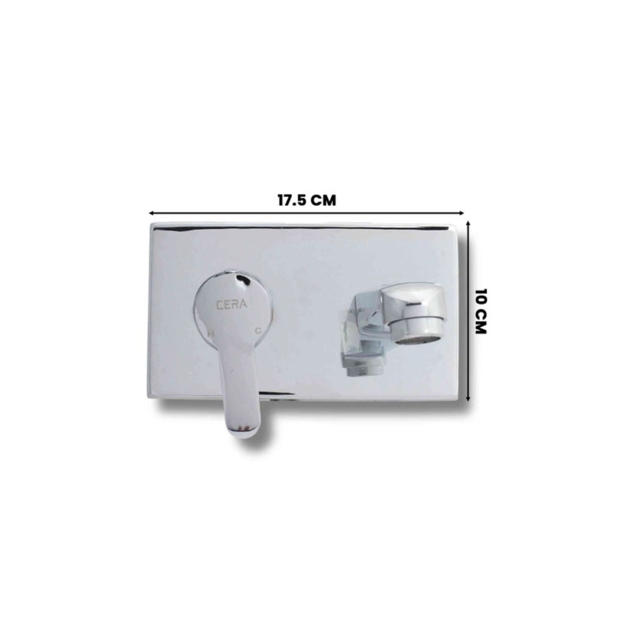 Cera Victor Single Lever Basin Mixer | Wall Mounted | Chrome Plated