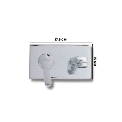 Cera Victor Single Lever Basin Mixer | Wall Mounted | Chrome Plated