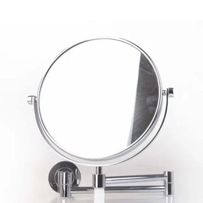 Jaquar Magnifying Mirror | Plain Round Pivotal Mirror With Adjustable Angle